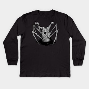 Spider Head Kids Long Sleeve T-Shirt